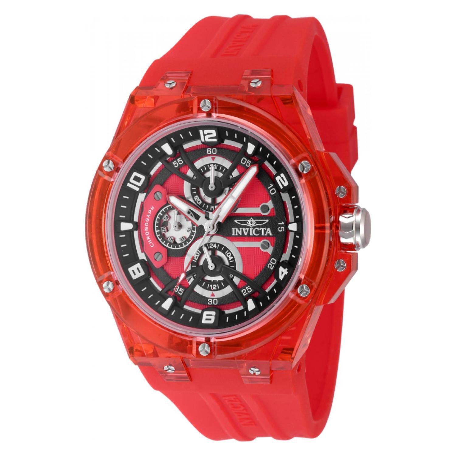 Reloj Invicta 48801 Hombre Rojo Análogo