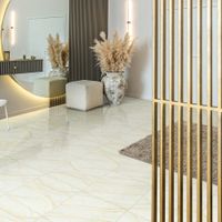 Piso Cerámico Marmolizado Herald Beige 46x46cm 1.90m2 Aris