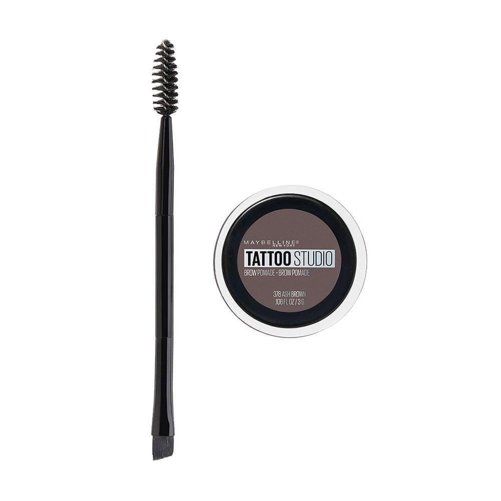 Delineador De Cejas Tattoo Studio Brow Pomade 1.60 Fl Oz Tono Ash Brown Maybelline