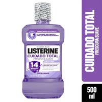 Enjuague Bucal Listerine Cuidado Total Menta Fresca 500ml Zero