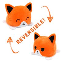 Peluche Gato Reversible Pulpo Reversible Gato Regalo Cumpleaños Gato Naranja