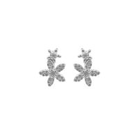 Aretes Flor Plata 925