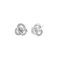Aretes Nudo Plata 925