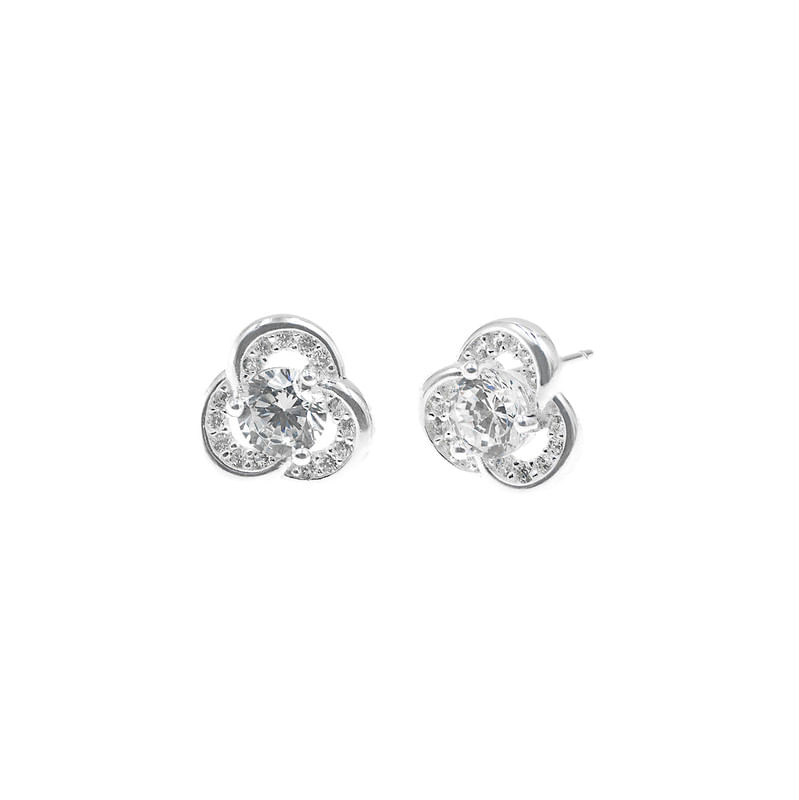 Aretes Nudo Plata 925