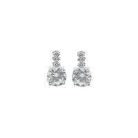Aretes Solitario Plata 925