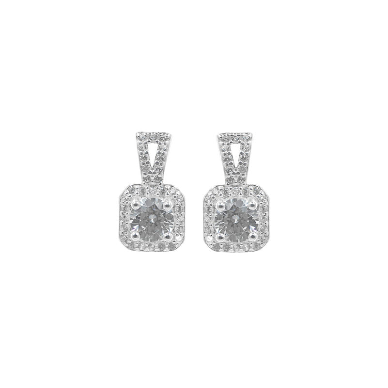 Aretes Roseta Plata 925