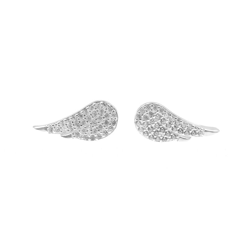 Aretes Alas Plata 925