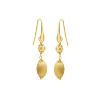 Aretes Ovales Colgantes Goldensilver
