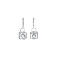 Aretes Roseta Plata 925