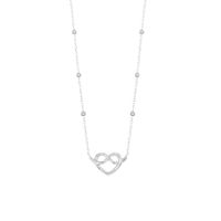 Collar Corazón Infinito Plata 925