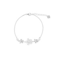 Pulsera Flores Plata 925