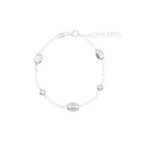 Pulsera Lentejas Oval Plata 925