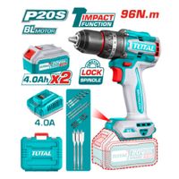 TALADRO PERCUTOR LI-ION 20V 96NM 13MM 2×4.0AH BRUSHLESS
