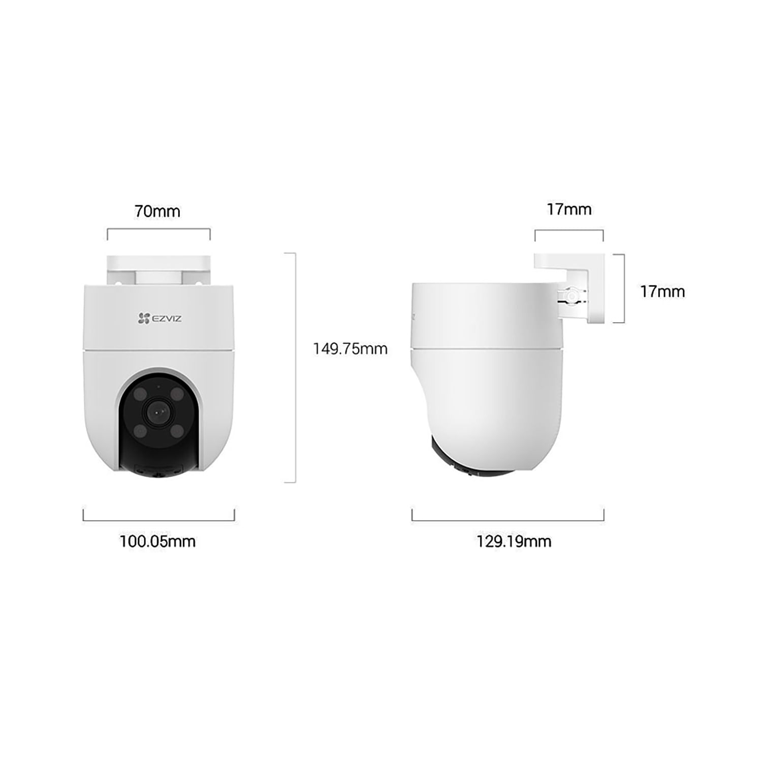 Cámara Ezviz IP CS-H8C-R200-1J5WKFL 5MP 3K Exterior Gira 360°