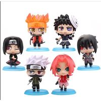 FIGURA DE ACCION 6 PERSONAJES DE NARUTO ESTILO CHIBI