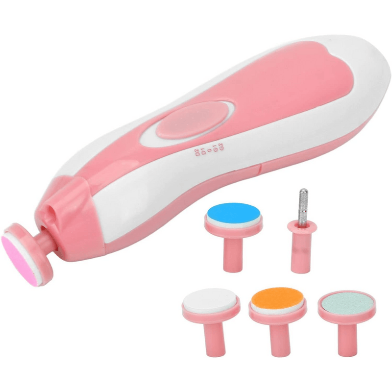 Lima Eléctrica para Uñas de Bebé Color Rosado