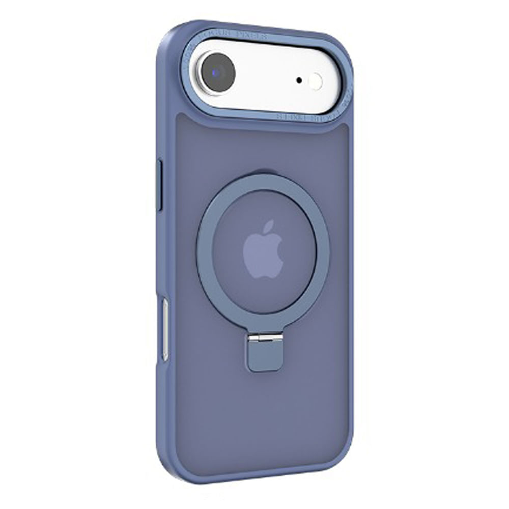 Preventa: Case para iPhone 17 Air Metal Matte con MagSafe y soporte, mate traslúcido azul
