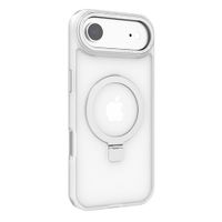 Preventa: Case para iPhone 17 Air Metal Matte con MagSafe y soporte, mate traslúcido blanco