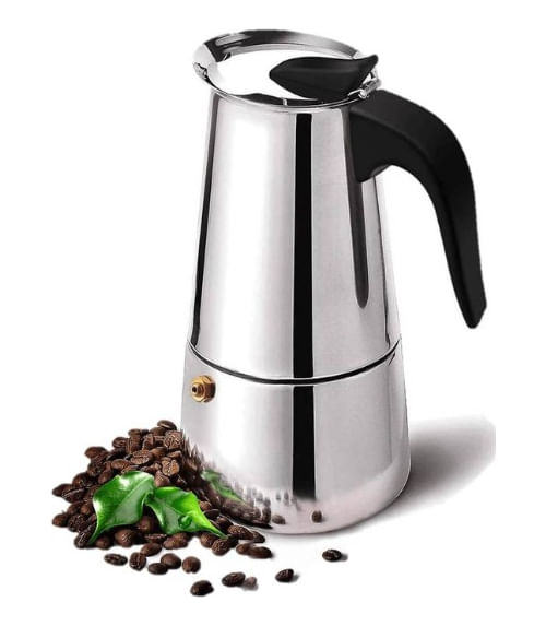 Cafetera Espresso Maker Italiana de 6 Tazas Acero Inoxidable