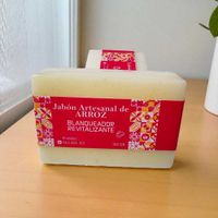 JABON DE ARROZ ARTESANAL DE GLICERINA 100 GR.