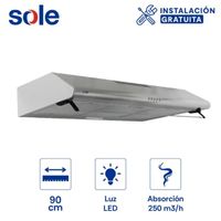 Campana Extractora Sole TURE22CO - 01 motor de 95W - OFERTA!