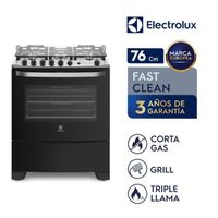 Cocina Electrolux 5 hornillas – 76USM  - Diseño All Black, moderno y sofisticado - OFERTA!