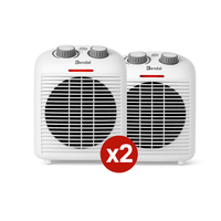 Pack x2 - Termoventilador Calefactor Kendal KFH-18