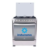 Cocina Indurama a Gas 6 Hornillas PARMA ZAFIRO Color Croma - OFERTA!