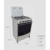 Cocina de Pie Varadero Sole GLP 60cm – COSOL030 - 4 Quemadoreres Grill - OFERTA!