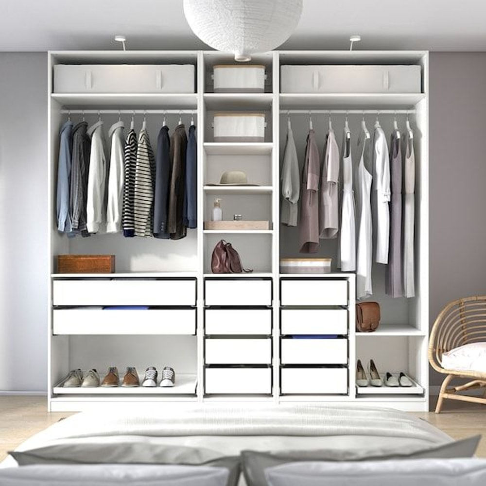 Ropero Moderno Estigio Sin Puertas Color Blanco TU MESITA