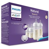 Set de Regalo Avent Natural 3.0 con 4 Biberones + Chupon + Escobilla