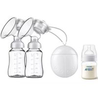 Extractor de Leche Electrico Doble + 2 Biberones Basico + 1 Biberon Anticolico Avent