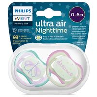 Chupones Avent Ultra Aereados 0-6M + Estuche - Pack 2 Uni