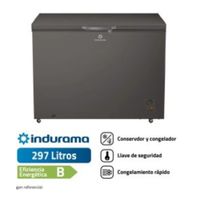 Congeladora 297L Defrost Gris Indurama CI 320DG - 140W - !OFERTA!