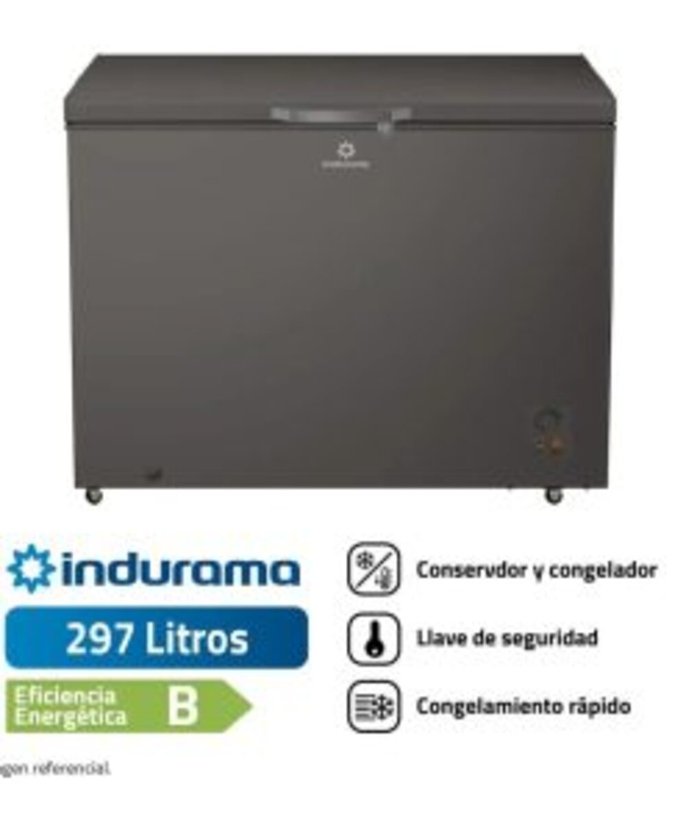 Congeladora 297L Defrost Gris Indurama CI 320DG - 140W - !OFERTA!