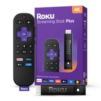 Convertidor a Smart TV Roku Streaming Stick Plus 4K con control remoto, diseño portátil, configuración sencilla