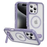 Case iBox para iPhone 16 Pro, Solid 360°, con MagSafe, soporte integrado y máxima protección contra caídas y rayaduras, color lila
