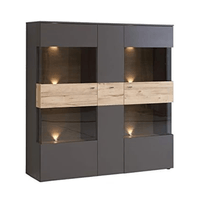Vitrina Exhibidora de Melamina Led 150cm