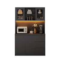 Alacena de Cocina Led Negro 98cm