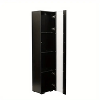 Vitrina de Melamina Led Negro 40cm