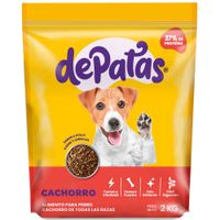 Alimento para Perros DE PATAS Cachorro Bolsa 2Kg