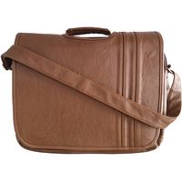 Maletin de Negocios Camel Casual Hombre Portalaptop 16pulg (39×31×10) Cuero Liso