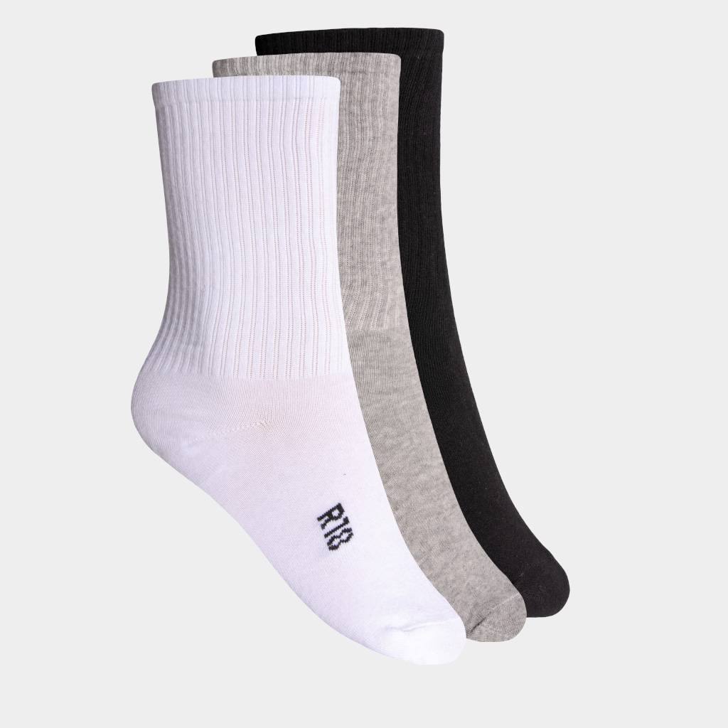 Pack 3 Medias Deportivas R18 Unisex R18-Mu00010