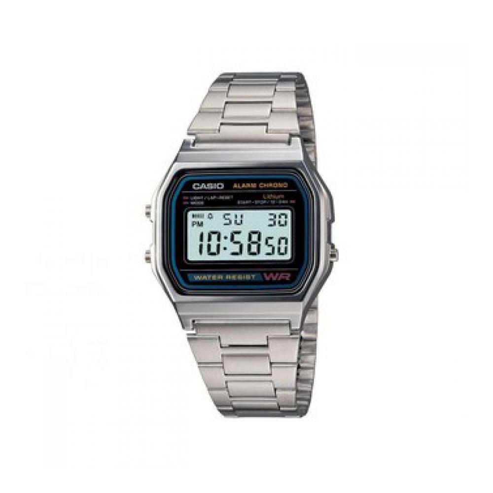 Reloj Casio A-158Wa-1 Unisex Digital Plateado