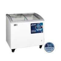 Congeladora Oster® 208L con Puertas de Vidrio OSPSCFX7001W - Blanco - OFERTA!
