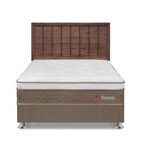 Dormitorio Boreal 2 Plazas Marron + Cabecera Catania Nogal