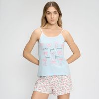 Polo Pijama Mujer Nvo Bividi Hypnotic Algodón