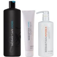 Shampoo Hidratante 1000ml + Mascarilla + Potion9 Sebastian Hydre