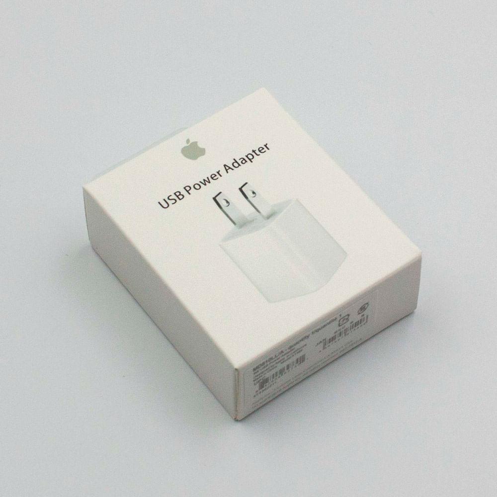 Cargador original iPhone 5w USB de Apple + 2 Protectores de cables