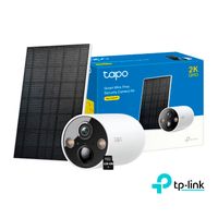 Cámara Tapo C425 KIT 4MP Audio 2 vías Detección IA Batería Panel 128GB